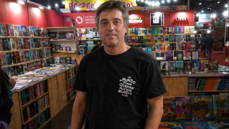 Móvil en la Feria del Libro: entrevista con el directorde la editorial Sudestada, Ignacio Portela